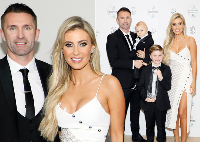 Irish WAG Claudine Keane leads the charge in white at FAI ball