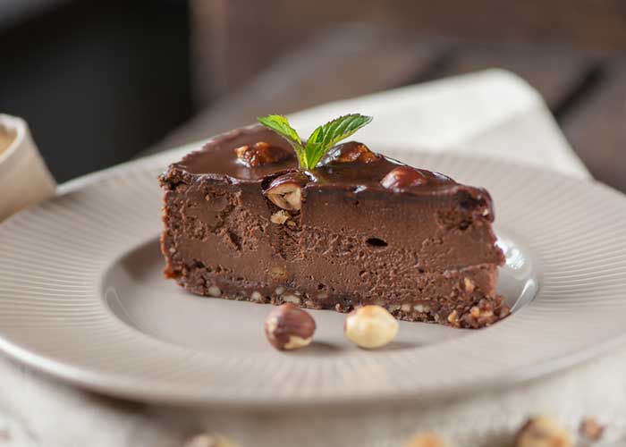 Irish cream and chocolate cheesecake