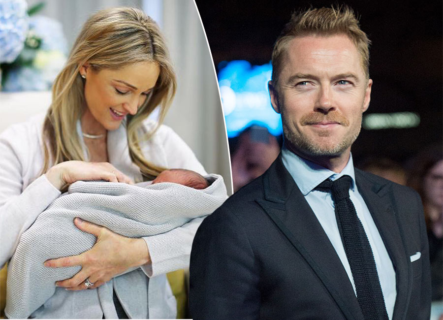 Ronan's back to work within hours of welcoming his adorable son Cooper