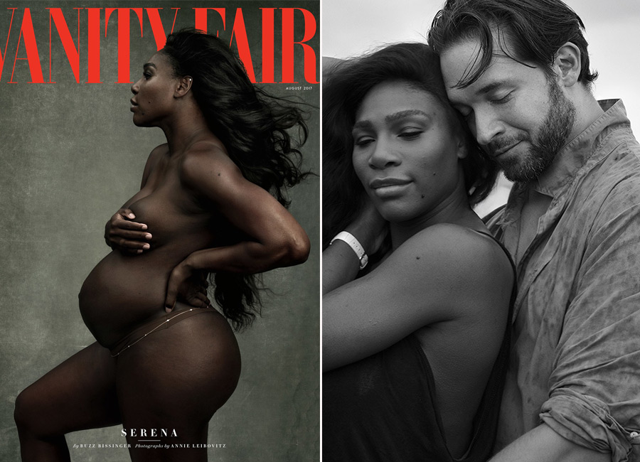 Pregnant Serena Williams becomes latest star to pose nude with her bump