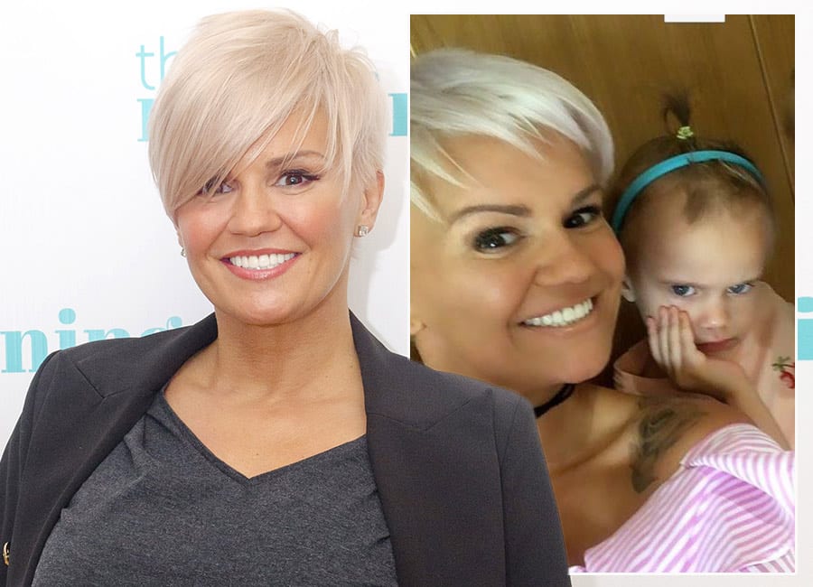 Kerry Katona cuts her hair to match her three-year-old daughter