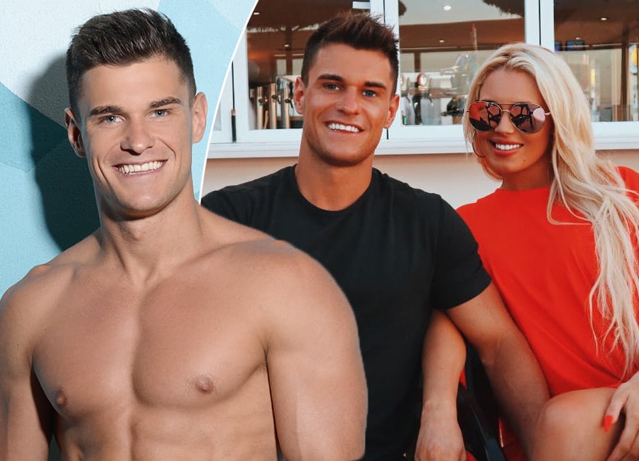Irish star Rob Lipsett leaves Love Island with a girl on his arm!