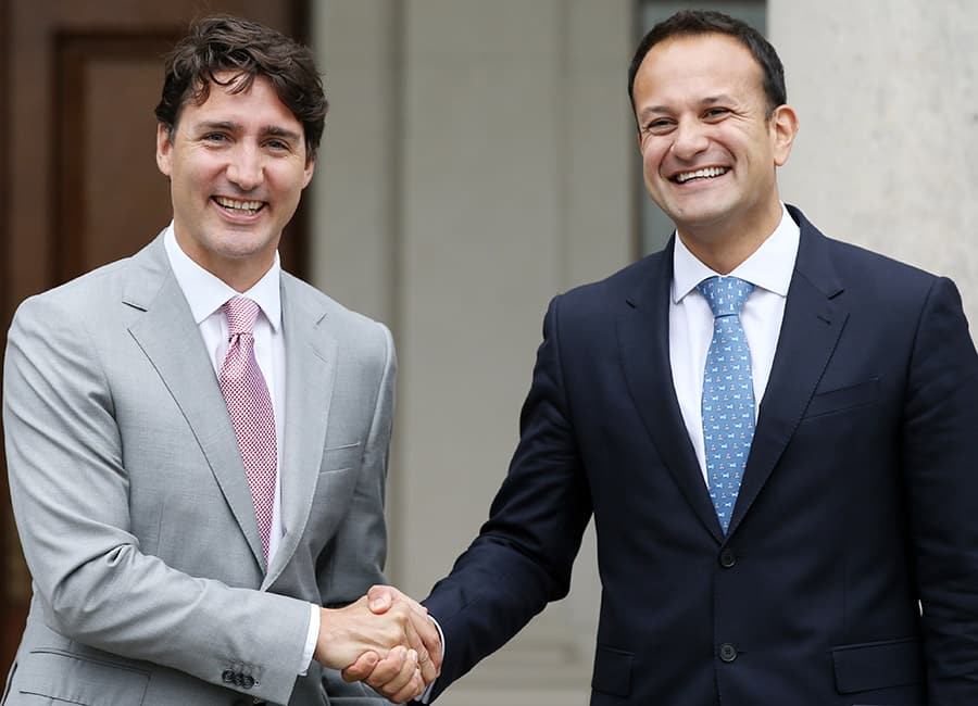 Justin Trudeau schools Leo Varadkar on achieving gender balance
