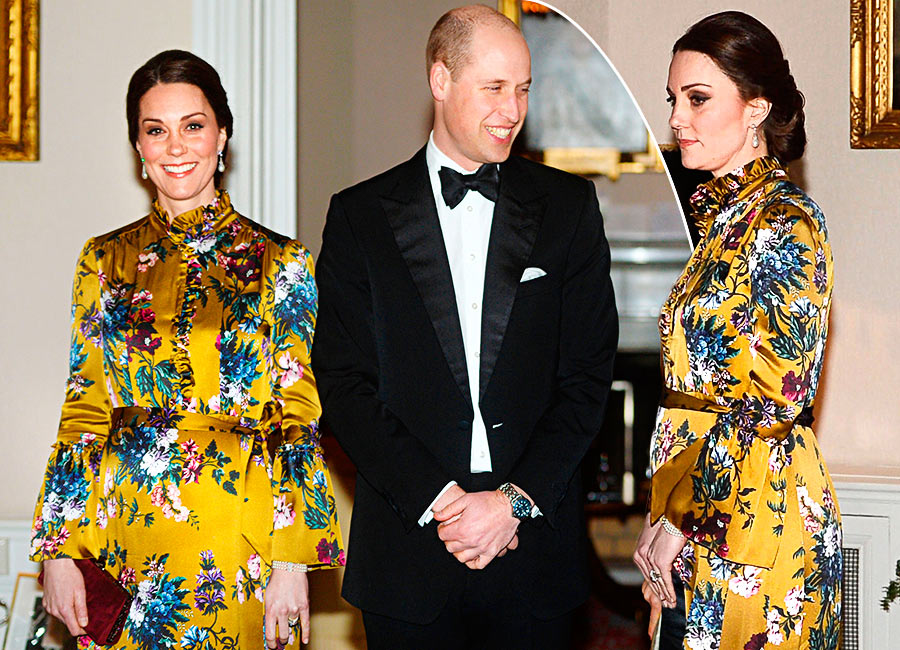 Pregnant Kate Middleton steps outside her style comfort zone in statement dress