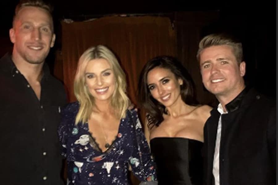 Pippa O'Connor and Brian Ormond celebrate Nadia Forde's engagement