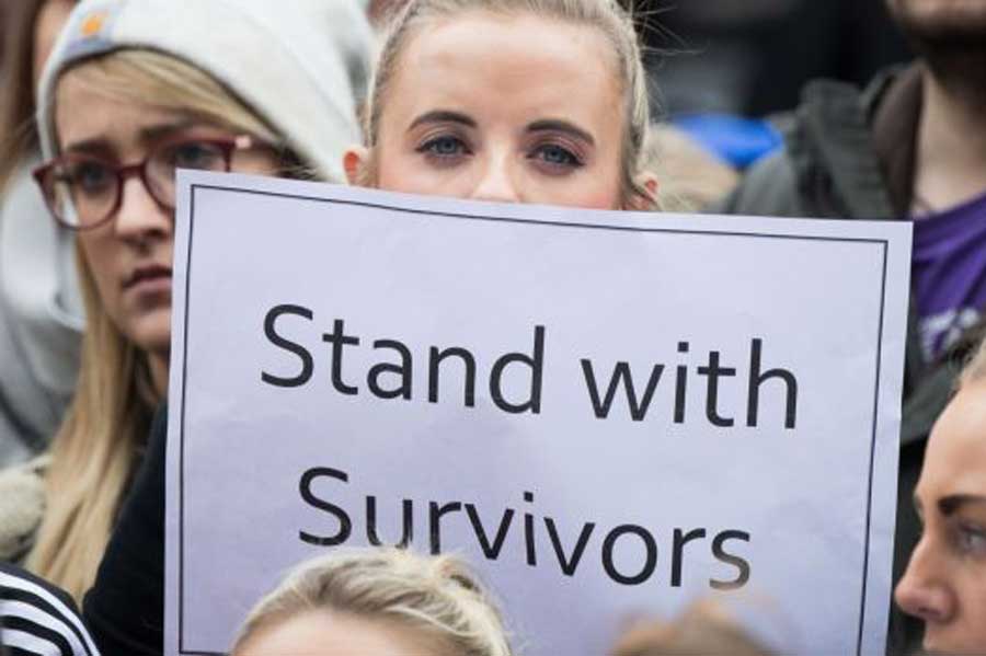 Thousands march in Dublin and Belfast in support of victims of sexual assault