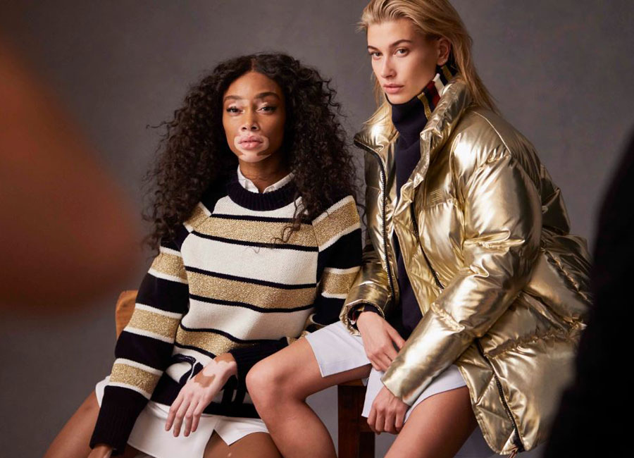 Models Hailey Baldwin and Winnie Harlow join the Hilfiger team