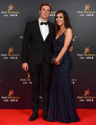 Tipperary hurler Jason Forde with Claire Collins Pic: Sam Barnes/Sportsfile