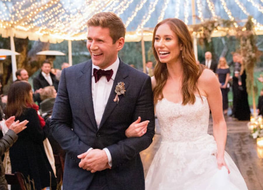 Lea Michele sings at Allen Leech and Jessica Blair Herman's wedding
