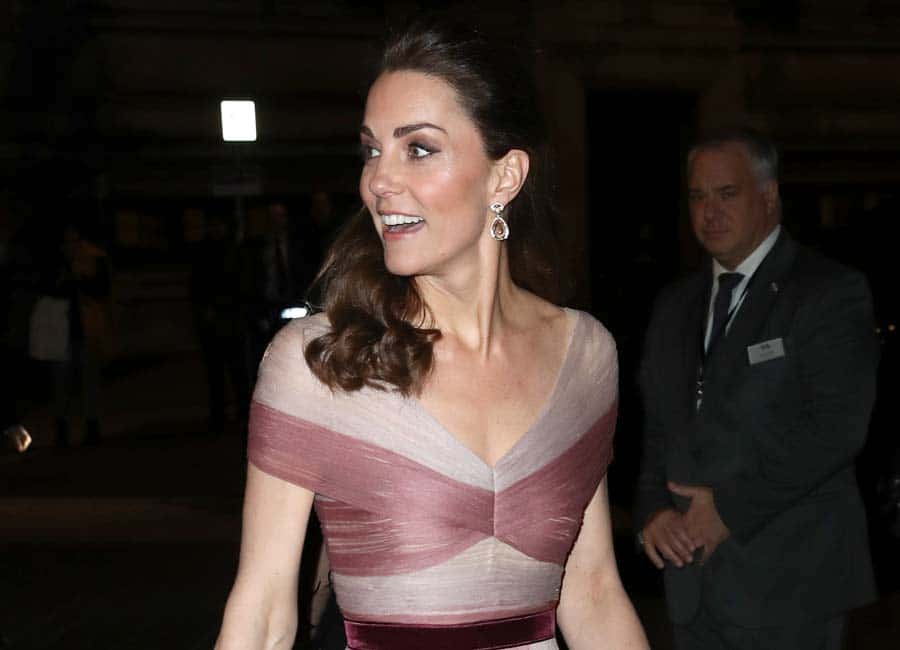 PICS: Duchess of Cambridge is a vision in blush Gucci for gala dinner