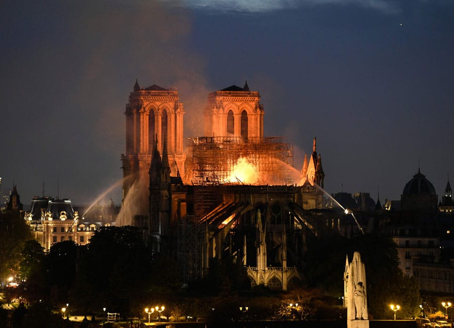 In Pictures: Paris' Notre Dame cathedral has been 'saved from total destruction'