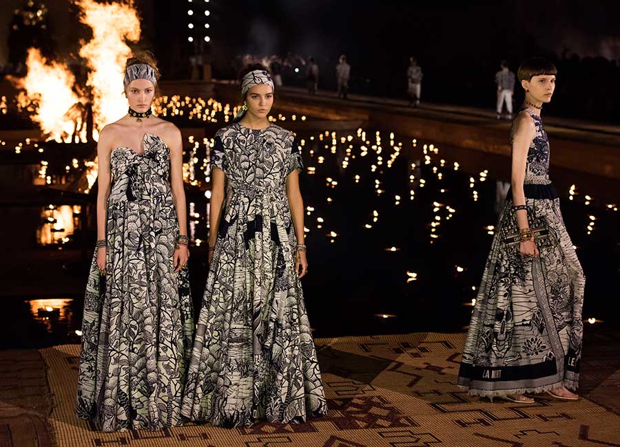 Prepare to reassess the headscarf after Dior’s dreamy cruise collection