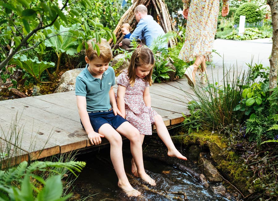 Prince George gives mummy Kate's garden design 'twenty out of ten'