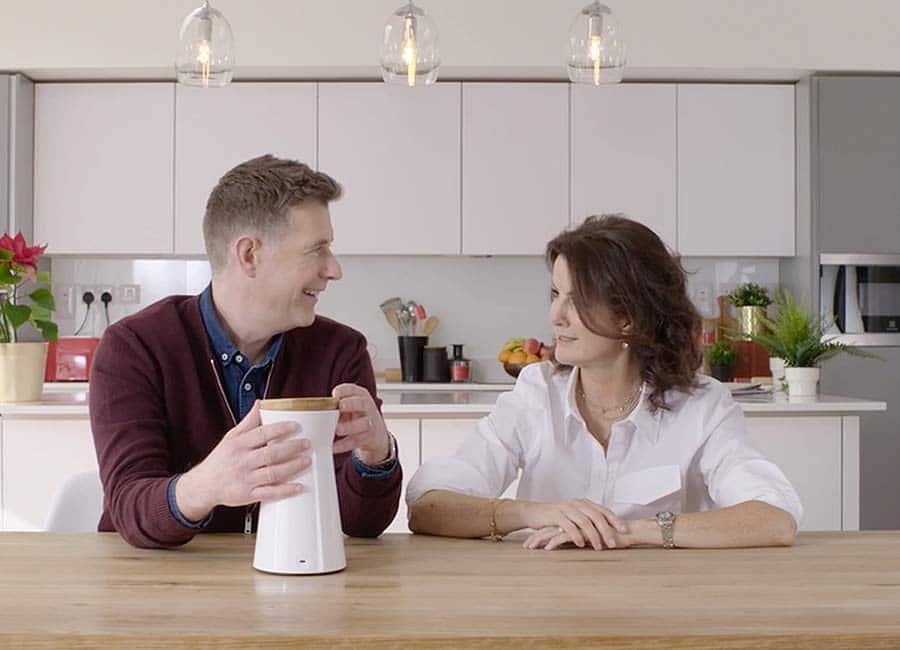 Deirdre O'Kane and Dermot Bannon have great craic figuring out this piece of smart home tech