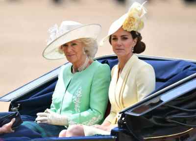 Kate Middleton and Camilla. Pic: PA
