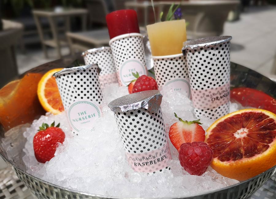Hello Summer! You can now get champagne popsicles at the Dylan Hotel