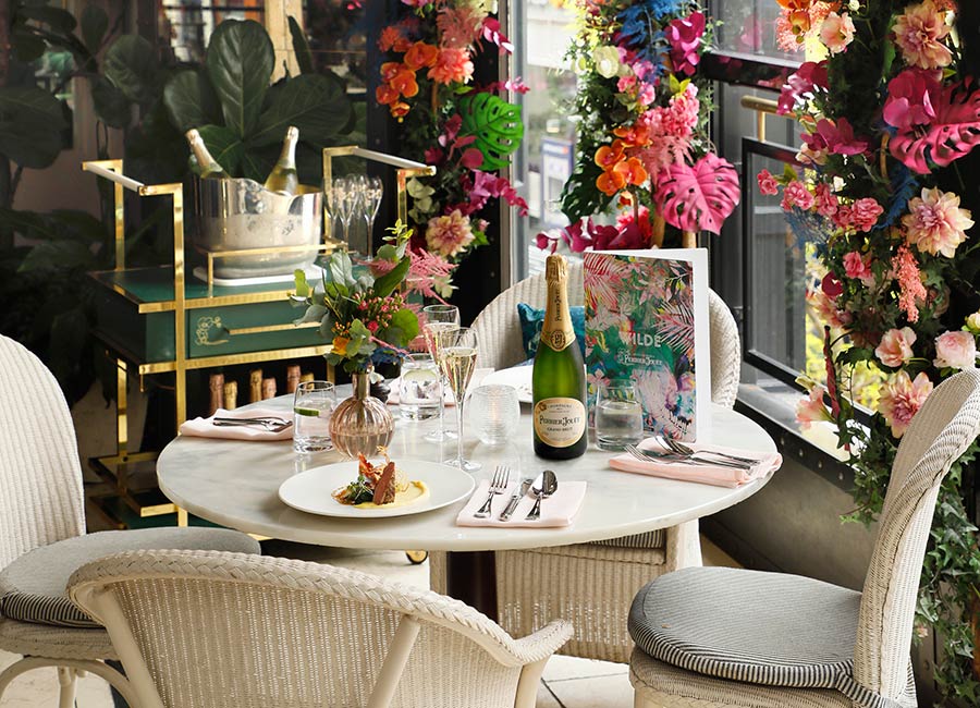 The Westbury hotel has just launched the prettiest summer menu with Perrier-Jouet