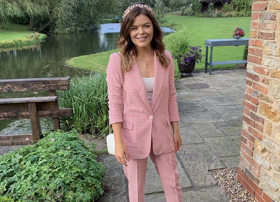 Doireann Garrihy's dotey Zara gingham suit is perfect for any summer occasion
