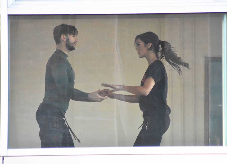 Glenda Gilson spotted practising with Robert Rowinski Pic: VIPIRELAND.COM