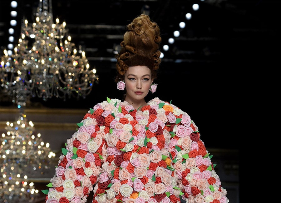 Moschino goes full on Marie Antoinette at Milan Fashion Week
