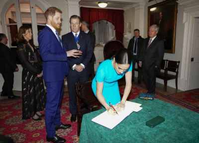 Meghan Markle and Prince Harry attend the Endeavour Fund Awards in London. Pic: Rex