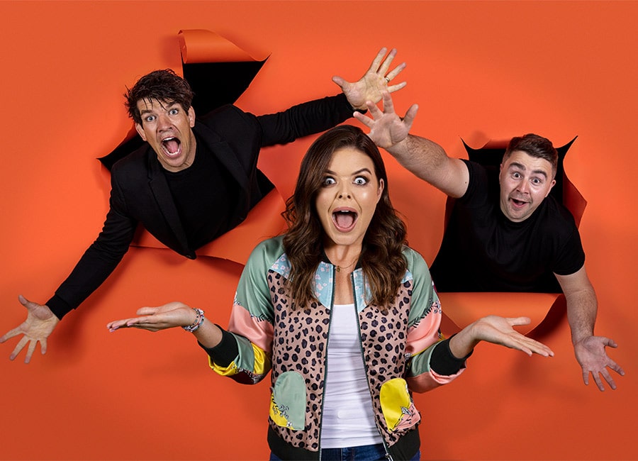Doireann Garrihy 2FM presenters Donncha O’Callaghan Carl Mullan