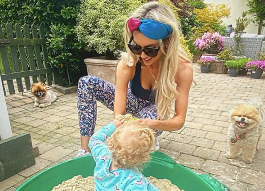 PICS: Rosanna Davison shows hilarious way she's hiding from the kids in fun Bank Holiday snaps