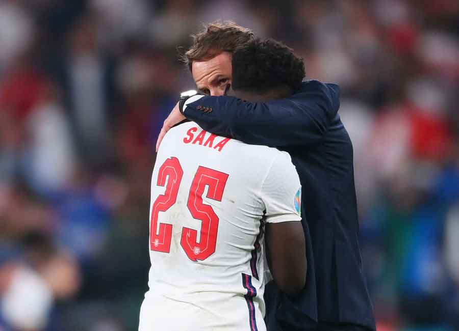 England manager joins Prince William to slam racist abuse of players as 'unforgivable'