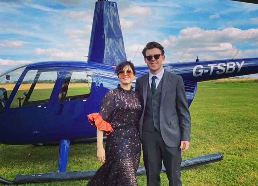 Imelda dashes from Clodagh's 'magical' wedding to festival and back in chopper