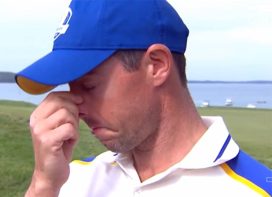 Rory McIlroy breaks down in tears during interview after crushing Ryder Cup loss
