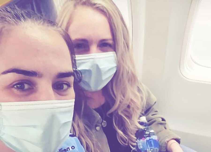 'See yas' Olympic champ Kellie Harrington jets off on well earned break with partner Mandy