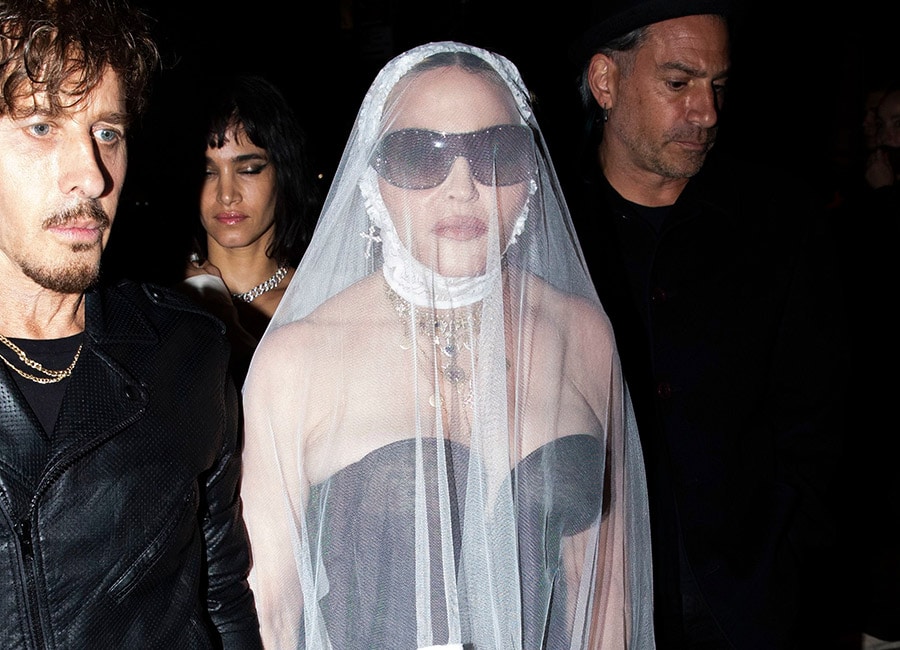 Here comes the Bride..Madonna rocks bridal look for MTV Awards after party