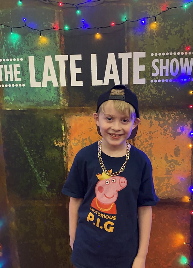 Liam Nelson on the Toy Show