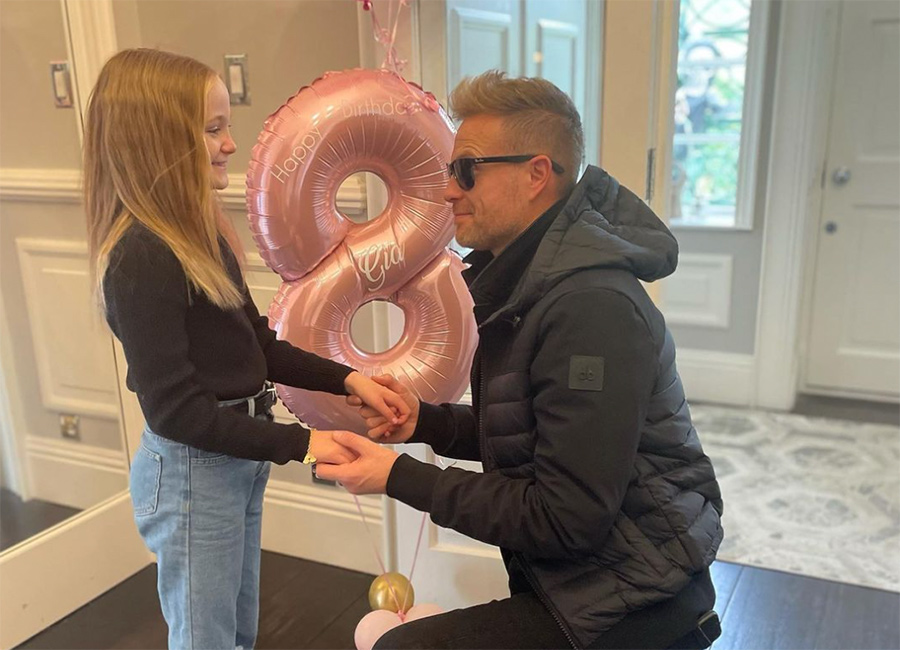 Doting dad Nicky Byrne celebrates daughter Gia's 8th birthday by jetting to London