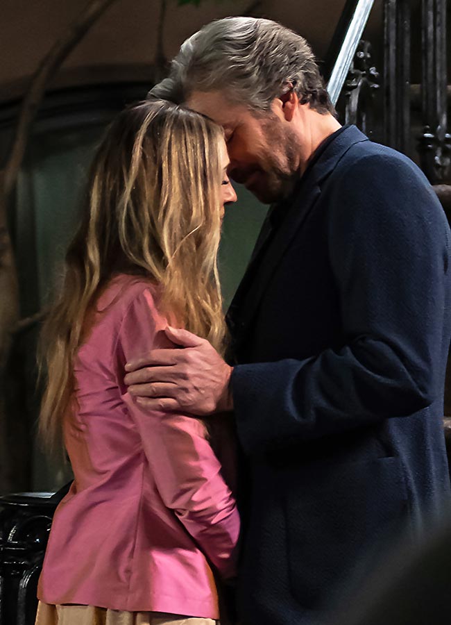Sarah Jessica Parker kisses Jon Tenney And Just Like That SATC
