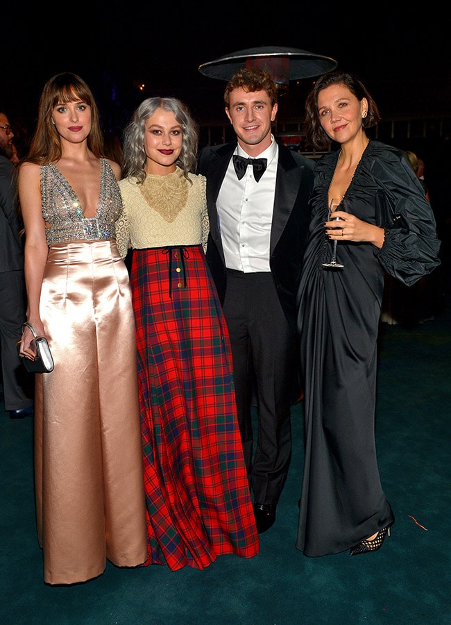 Paul and Phoebe at the gala with Dakota Johnson and Maggie Gyllenhaal