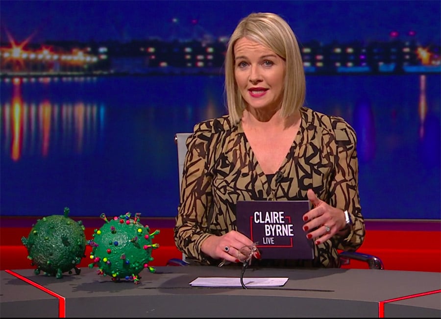 Claire Byrne Live viewers howling at make-and-do  virus model