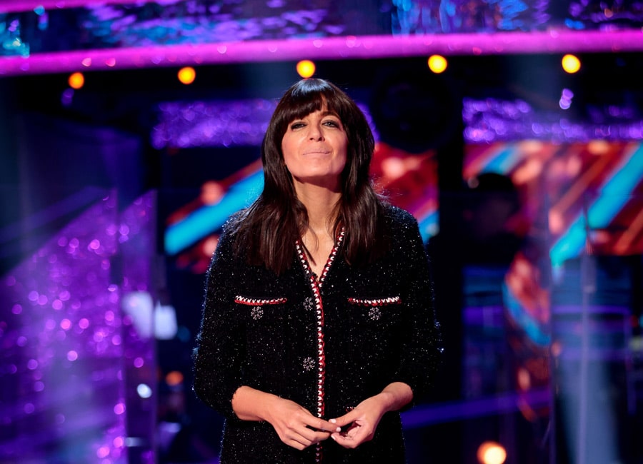 Strictly viewers baffled over Claudia Winkleman's 'sparkly PJs' and cycling shorts ensemble