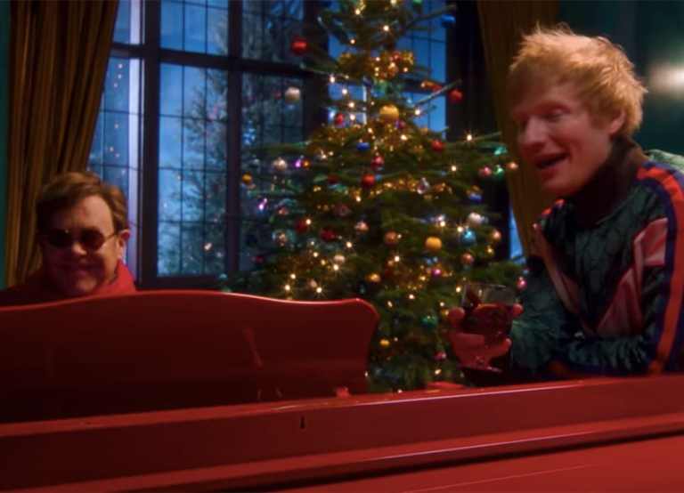 Ed Sheeran Elton John Merry Christmas chart YouTube song