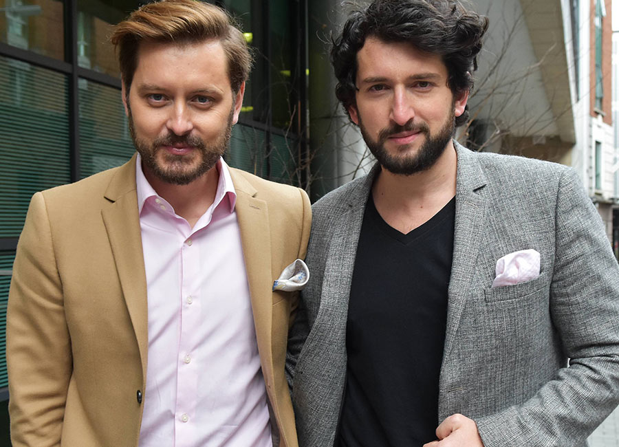 Brian Dowling and Arthur Gourounlian. Pic: VIP
