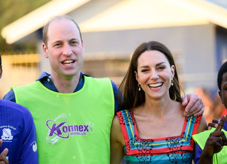 Catherine Duchess of Cambridge Kate Middleton Prince William Platinum Jubilee Royal Tour Trench Town