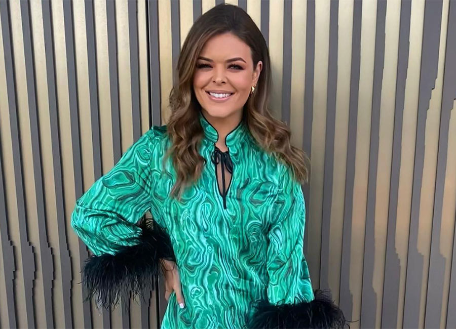Doireann Garrihy stuns in fun feathered dress after split from boyfriend