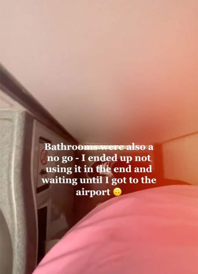 Kirsty Leanne plus sized woman seat Ryanair tray table TikTok