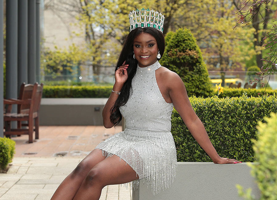 Miss Ireland Pamela Uba launches the hunt for her glamorous successor