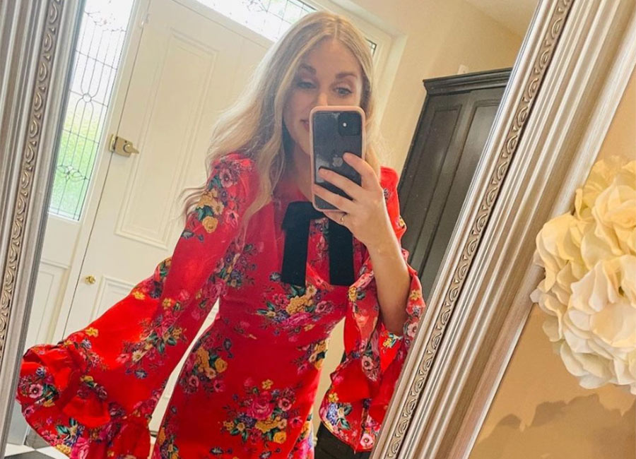 Rugby royal Amy Huberman's minidress is fit for a queen