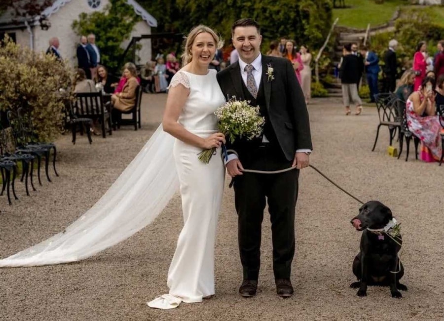 Who else wouldn't get married without their dog! Just ask Carl Mullan
