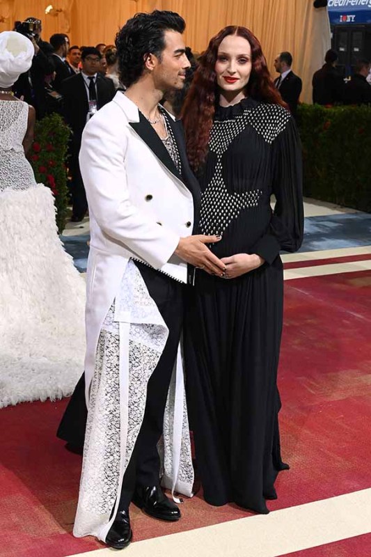 Joe Jonas and Sophie Turner on the Met Gala 2022 red carpet