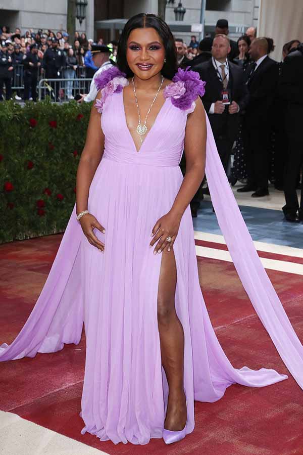 Mindy Kaling on the Met Gala 2022 red carpet
