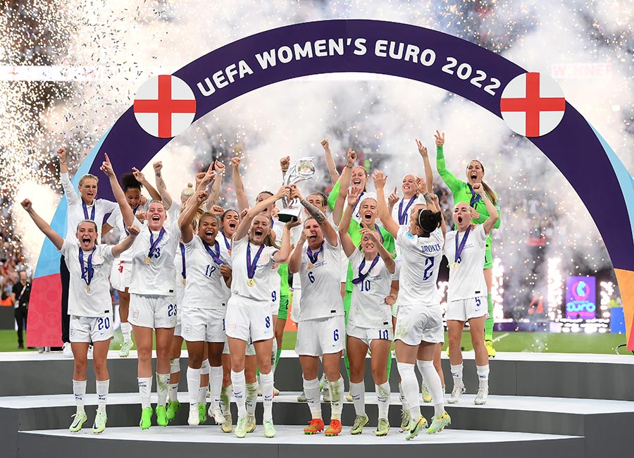 England win their first-ever European Championship after beating Germany in final