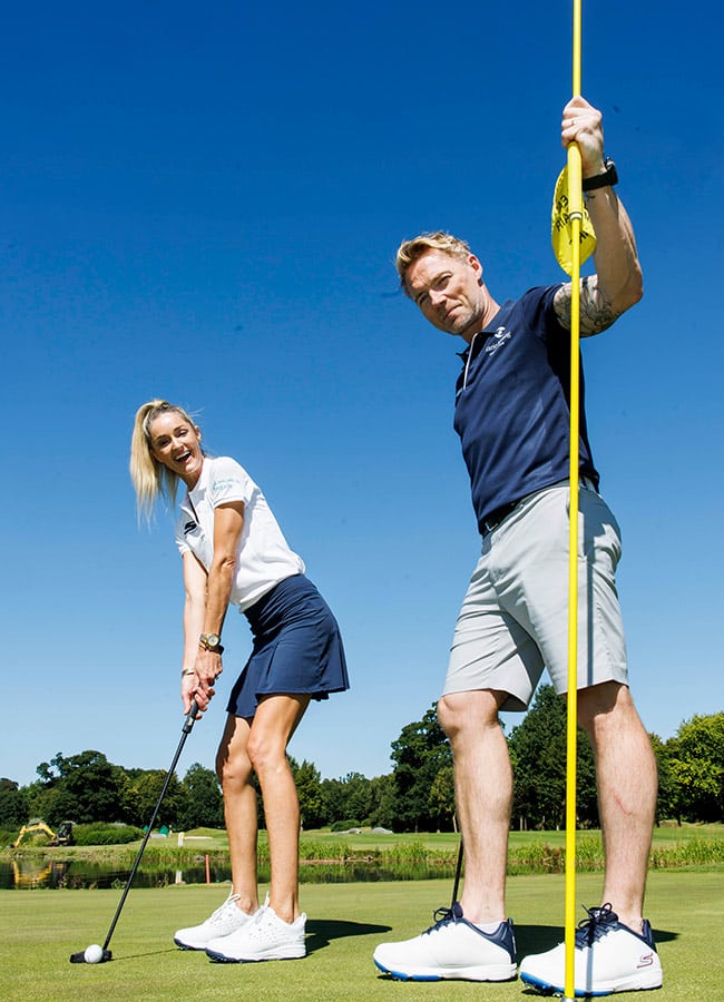 Celebrities Storm Ronan Keating Jack Missy Marie Keating Foundation Golf Classic Sketchers